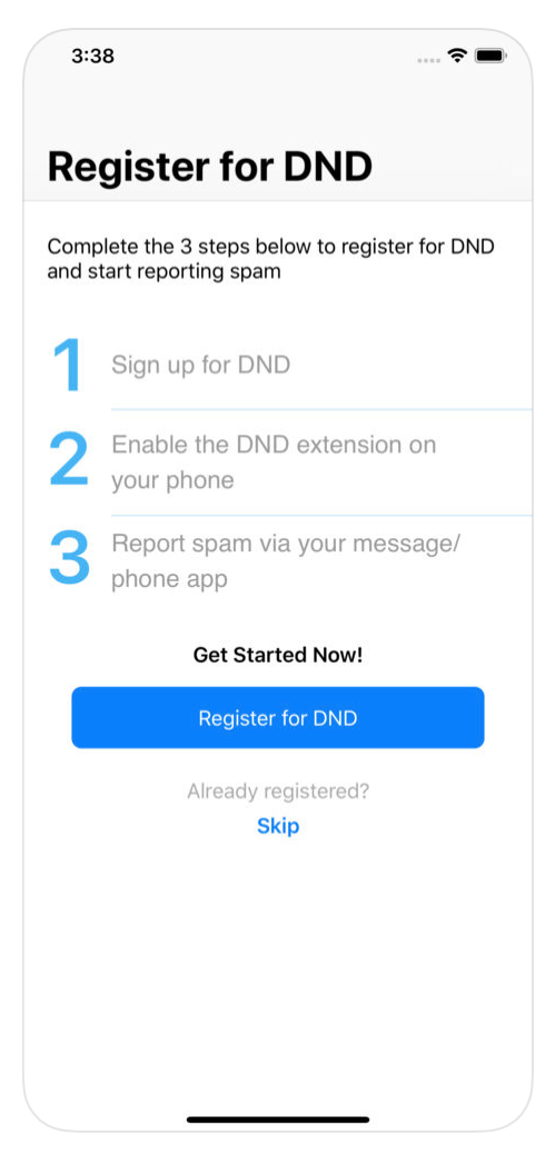 Spam calls and messages arriving on a mobile phone
