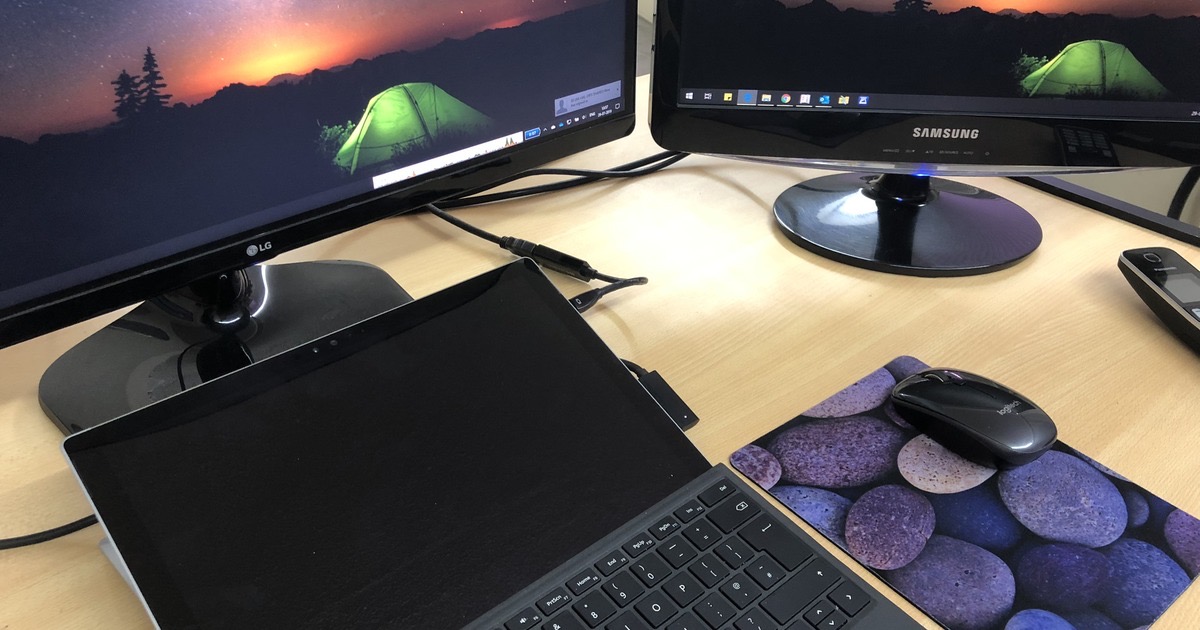 Do I need a large display connected to my laptop?
