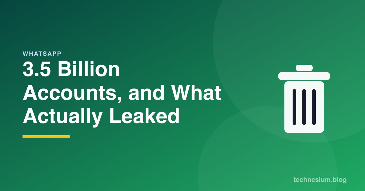 3.5 Billion Accounts, and What Actually Leaked
