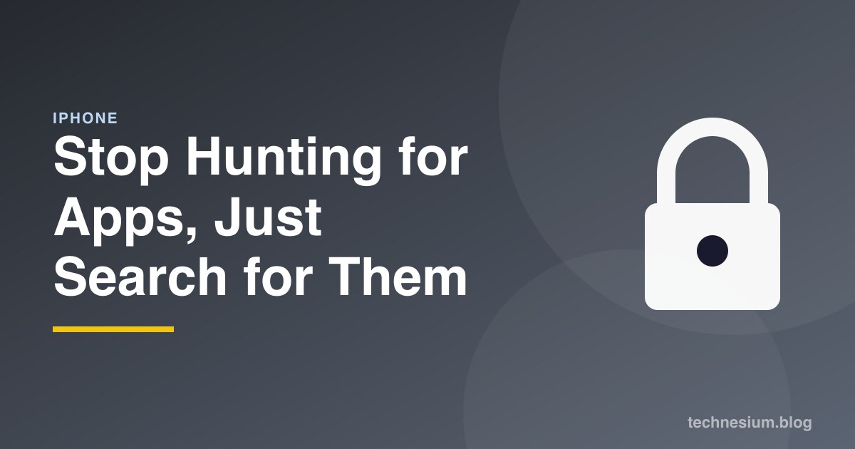 Stop Hunting for Apps, Just Search for Them