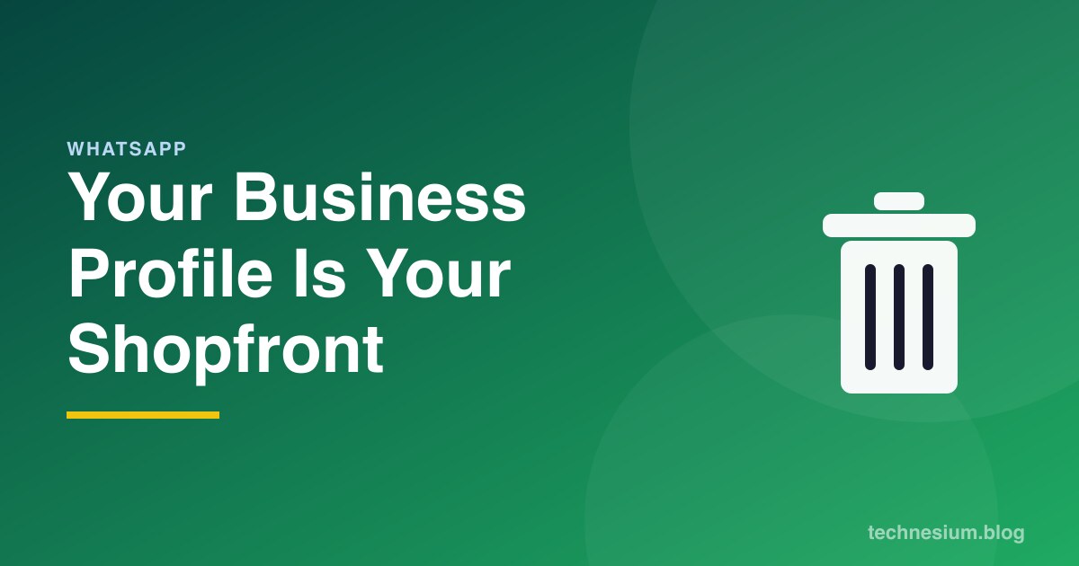 Your Business Profile Is Your Shopfront